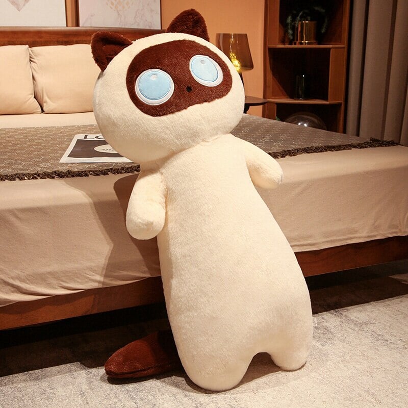 Long Cuddle Cat Plushie 🐱🤍
