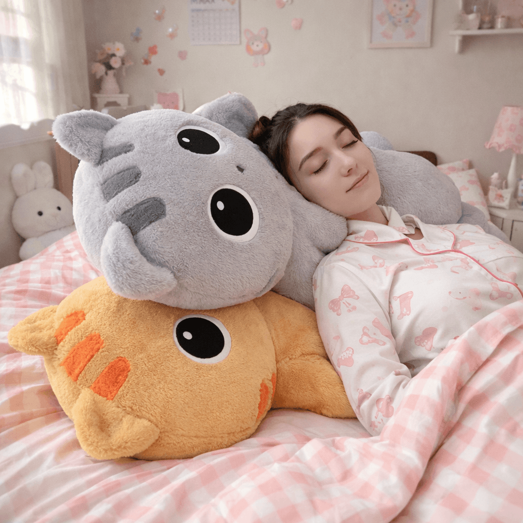Long Cuddle Cat Plushie 🐱🤍