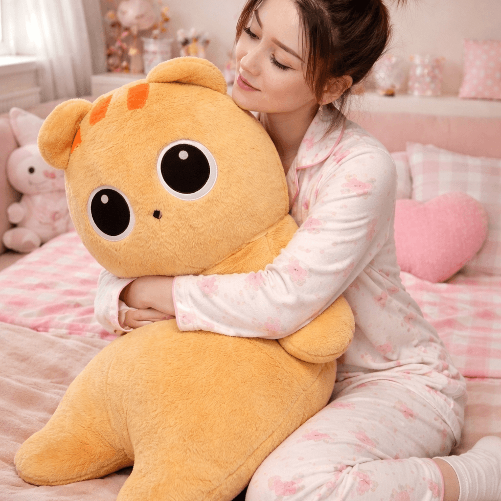 Long Cuddle Cat Plushie 🐱🤍
