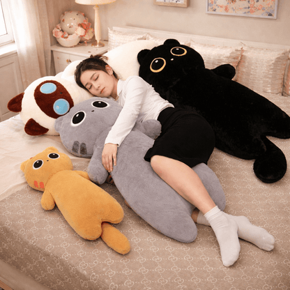 Long Cuddle Cat Plushie 🐱🤍