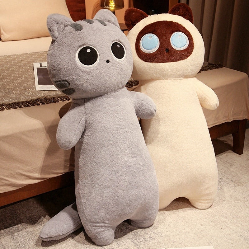 Long Cuddle Cat Plushie 🐱🤍