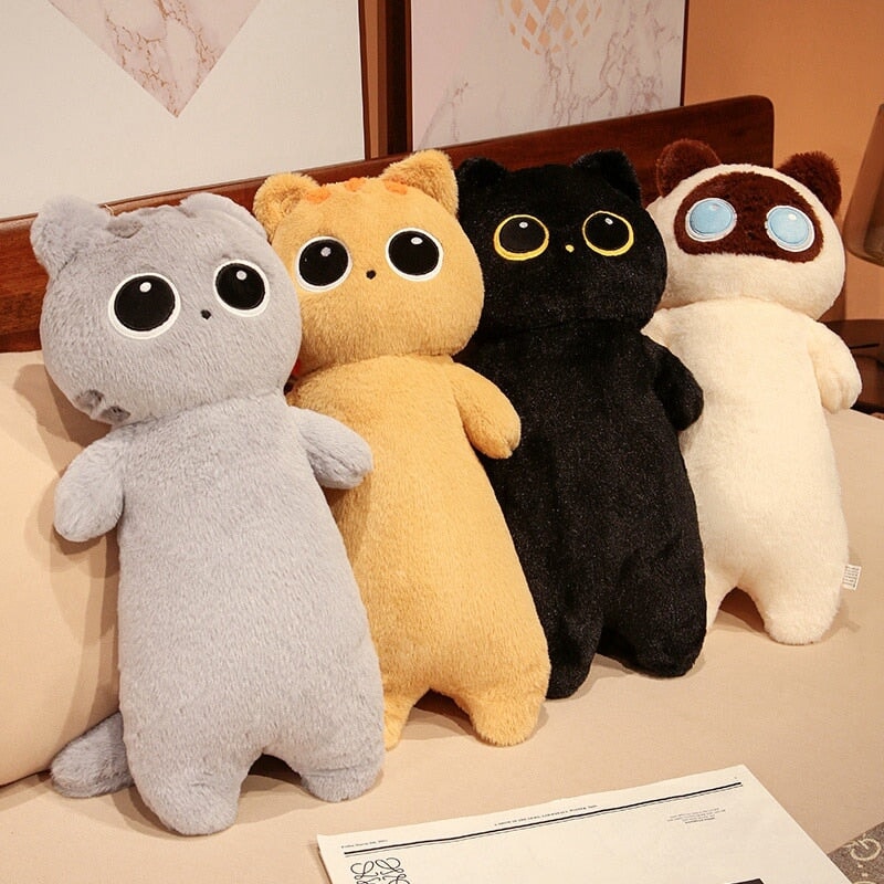 Long Cuddle Cat Plushie 🐱🤍