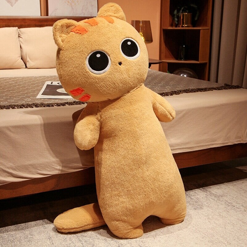 Long Cuddle Cat Plushie 🐱🤍