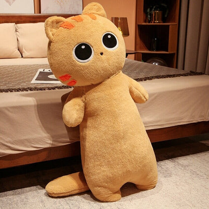 Long Cuddle Cat Plushie 🐱🤍