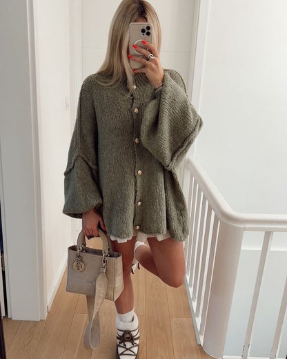 MIRELLE COZY DRAPE – Oversized Cardigan