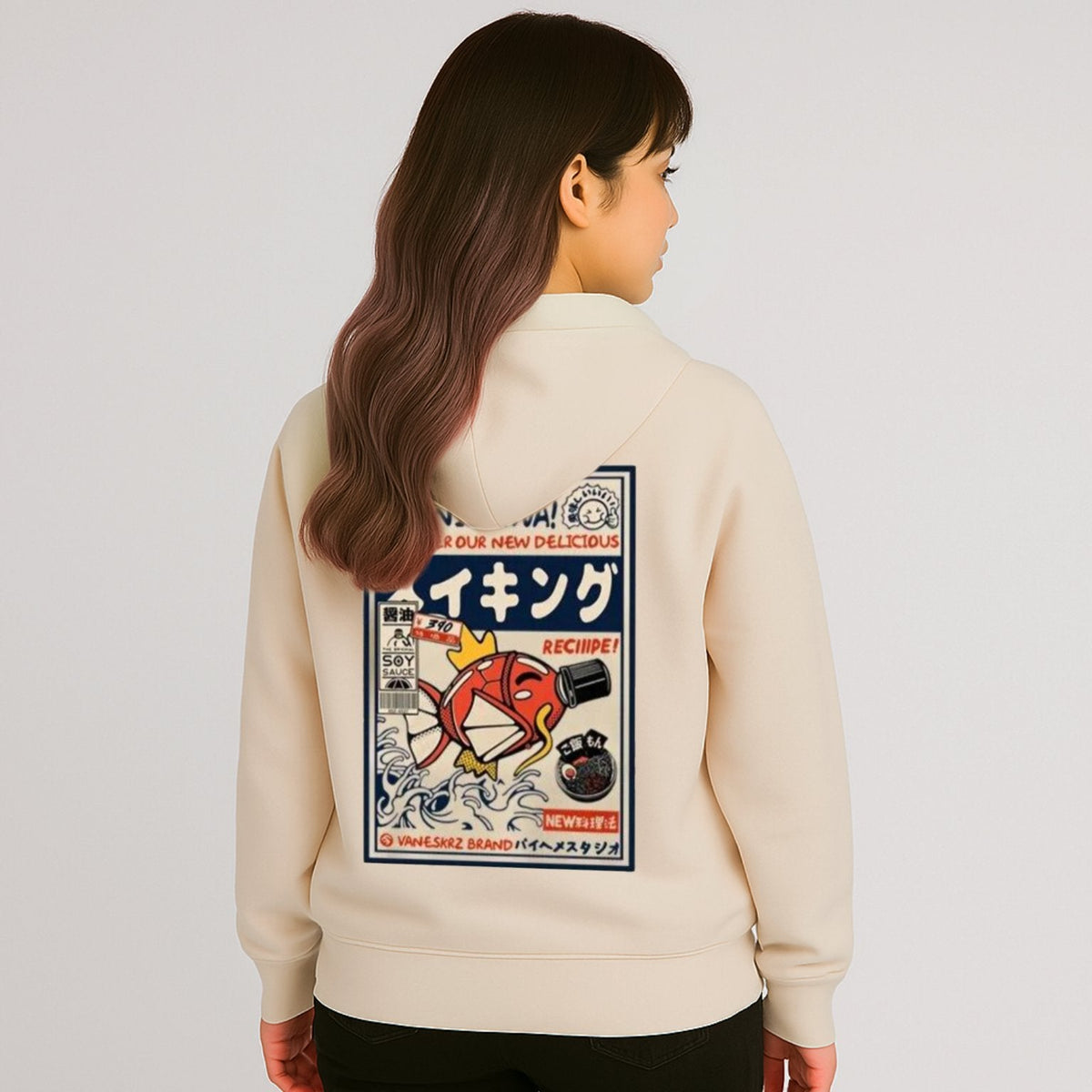 🐟🇯🇵 JAPANESE FISH GRAPHIC HOODIE