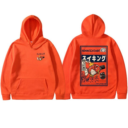 🐟🇯🇵 JAPANESE FISH GRAPHIC HOODIE