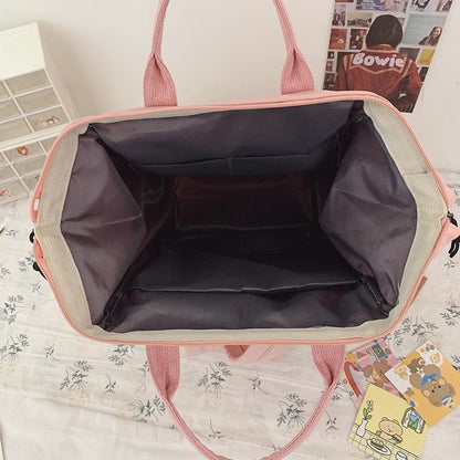 Large Pastel Waterproof Backpack Handbag 🎒💗