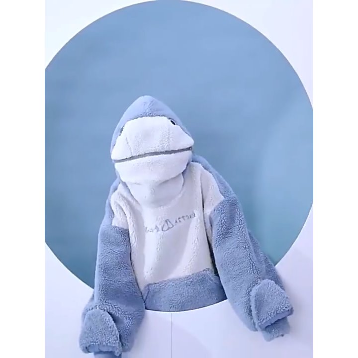 🦈💙 FLUFFY SHARK HOODIE