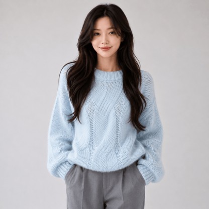 🤎 CHUNKY TWIST VINTAGE KNIT SWEATER