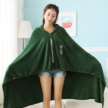 ⚔️💚 ATTACK ON TITAN HOODIE BLANKET
