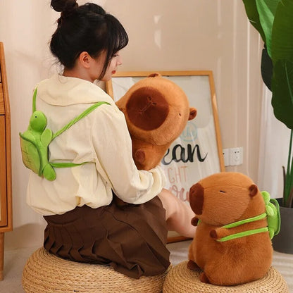 Turtle Backpack Capybara Plushie 🐹🐢