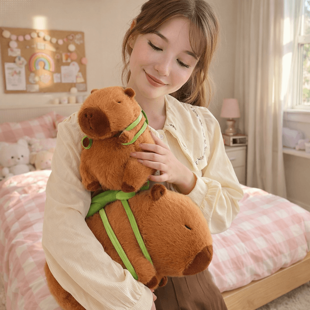Turtle Backpack Capybara Plushie 🐹🐢