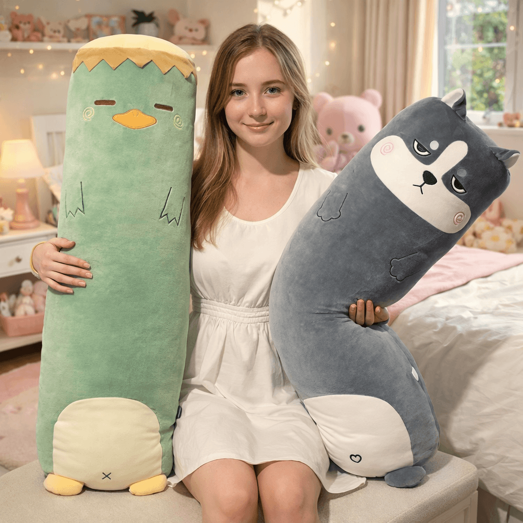 🐻💖 KAWAII ANIMAL BODY PILLOW PLUSH