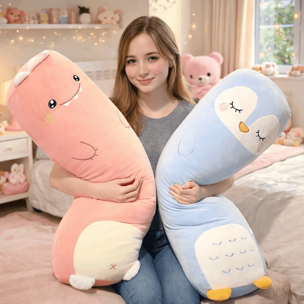 🐻💖 KAWAII ANIMAL BODY PILLOW PLUSH