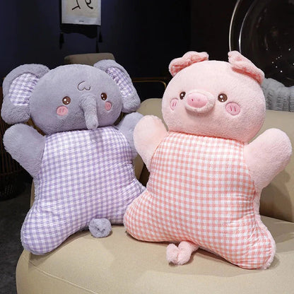 🐘🐰 PASTEL ANIMAL CUDDLE CUSHION
