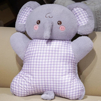 🐘🐰 PASTEL ANIMAL CUDDLE CUSHION