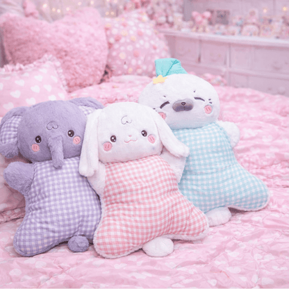 🐘🐰 PASTEL ANIMAL CUDDLE CUSHION