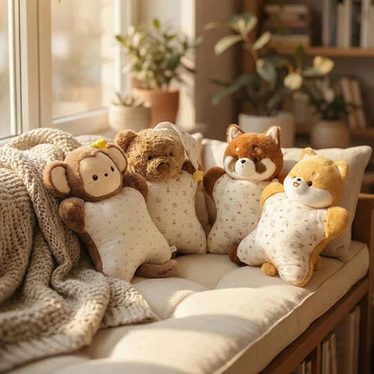 🐻🦊 COZY PET ANIMAL CUDDLE CUSHION