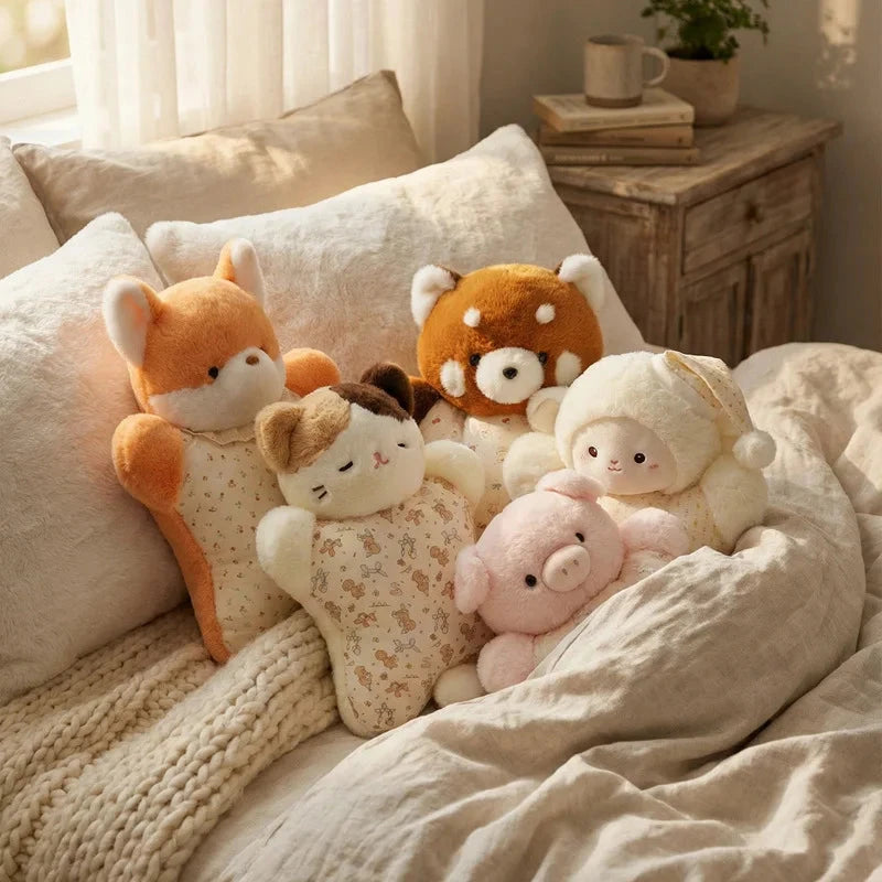🐻🦊 COZY PET ANIMAL CUDDLE CUSHION
