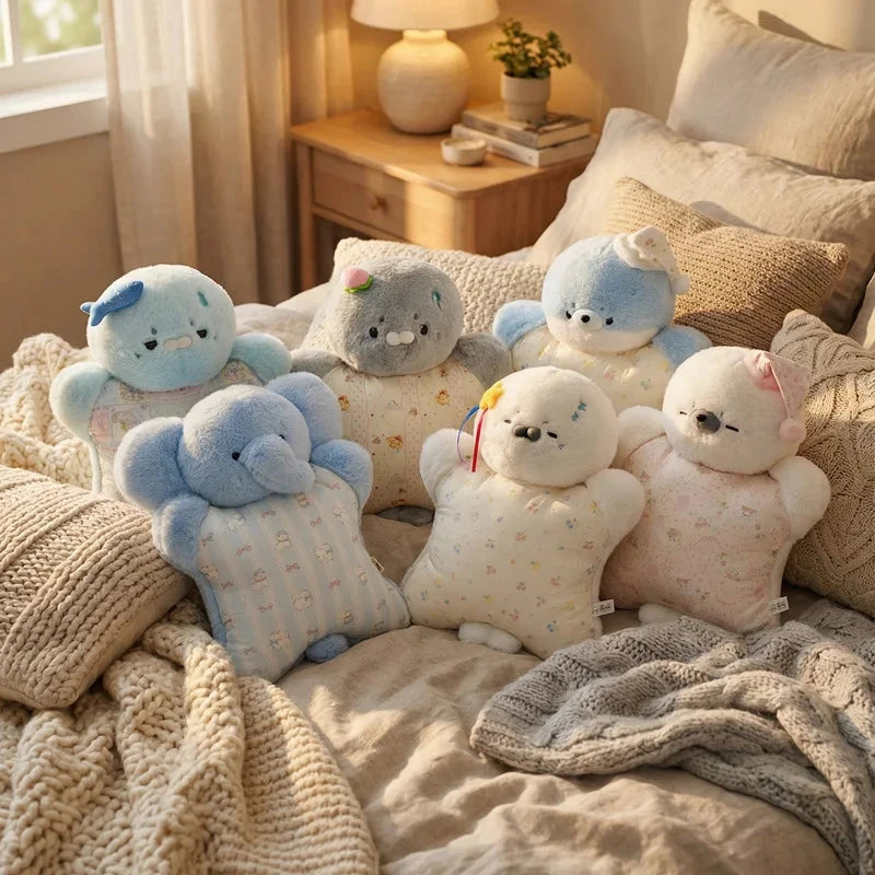 🐻🦊 COZY PET ANIMAL CUDDLE CUSHION