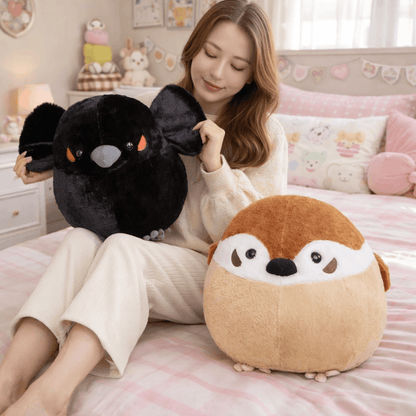 🐦🖤 ROUND CHONKY BIRD PLUSHIES