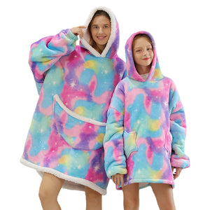 Rainbow Oversized Blanket Hoodie 🌈