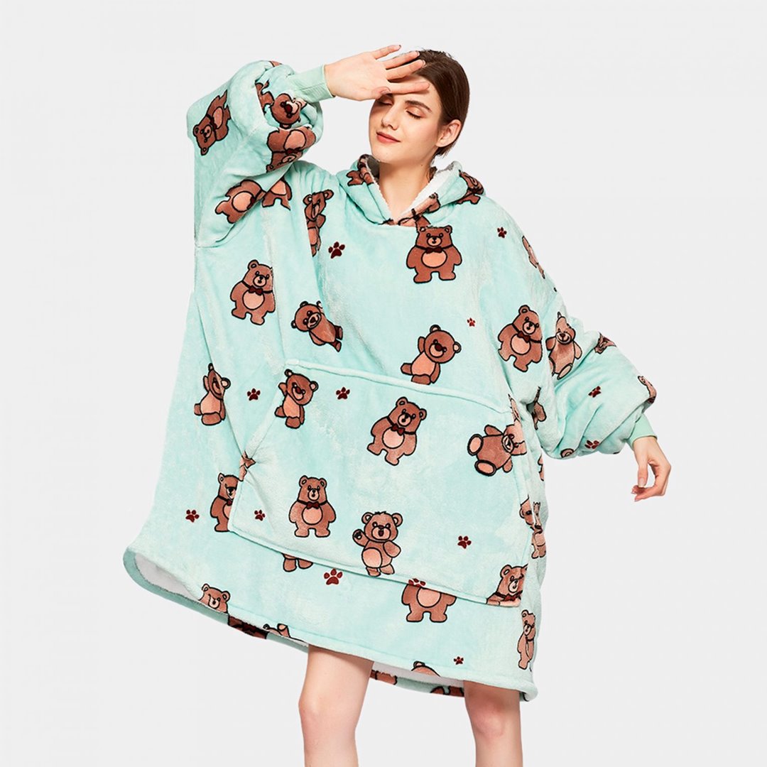 🐻🤎 BROWN BEAR BLANKET HOODIE