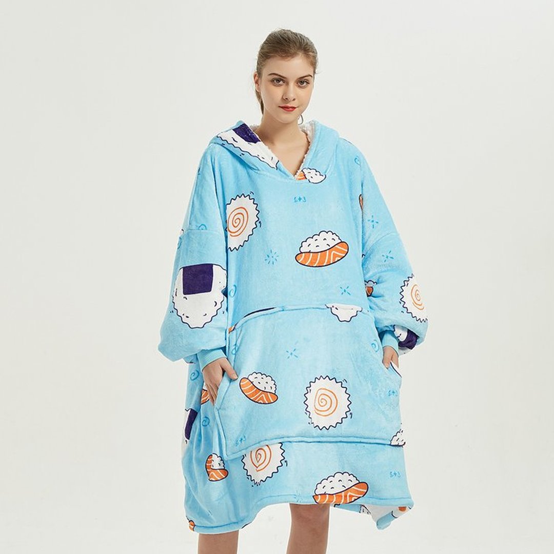 🍣💙 SUSHI BLANKET HOODIE