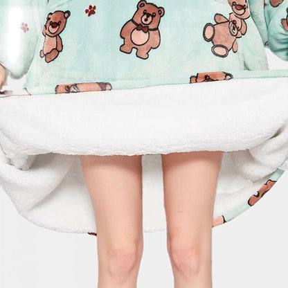 🐻🤎 BROWN BEAR BLANKET HOODIE