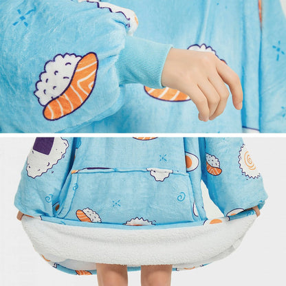 🍣💙 SUSHI BLANKET HOODIE